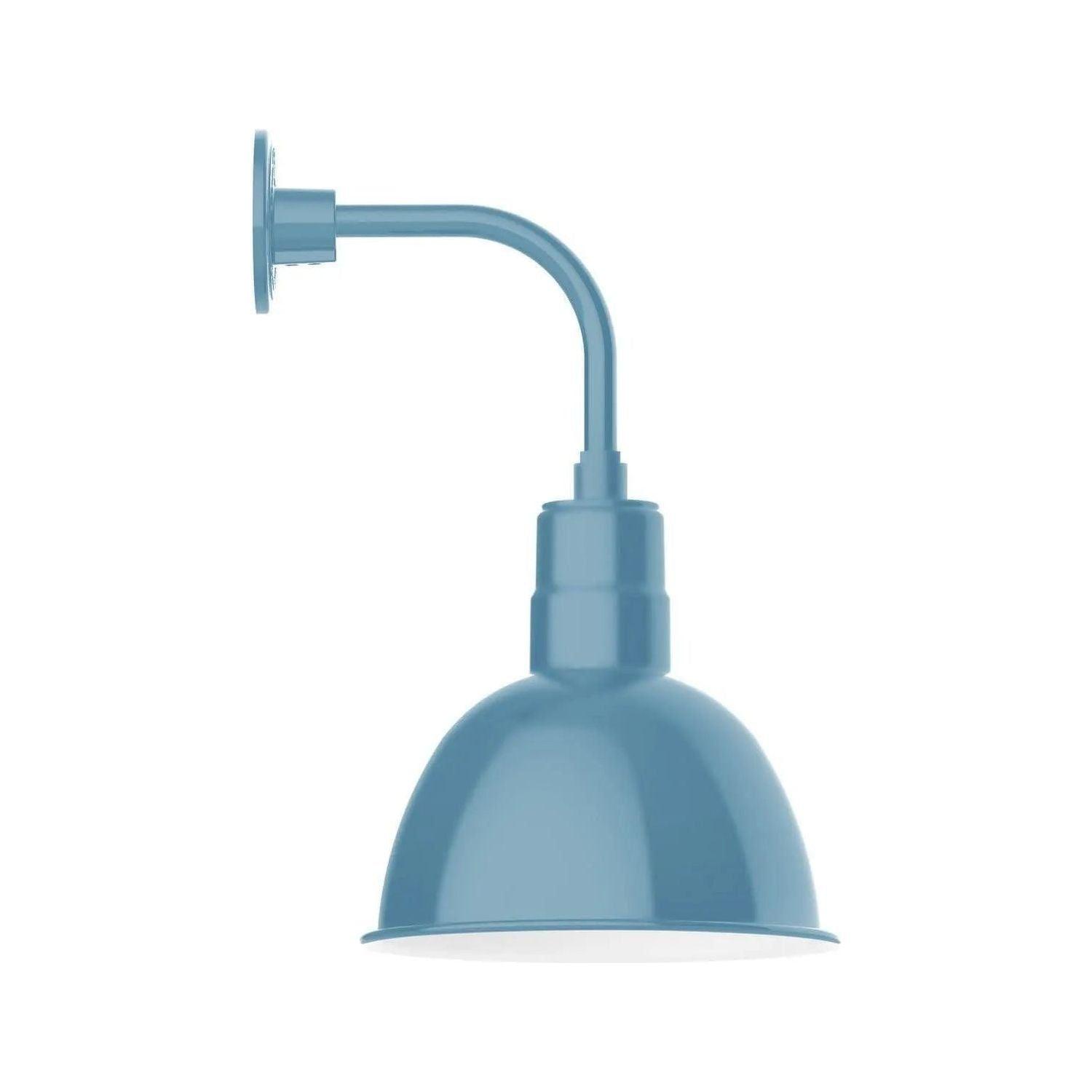 Montclair Light Works - Deep Bowl 12" Curved Arm Wall Light - GNT116-54 - Canada Light Shop