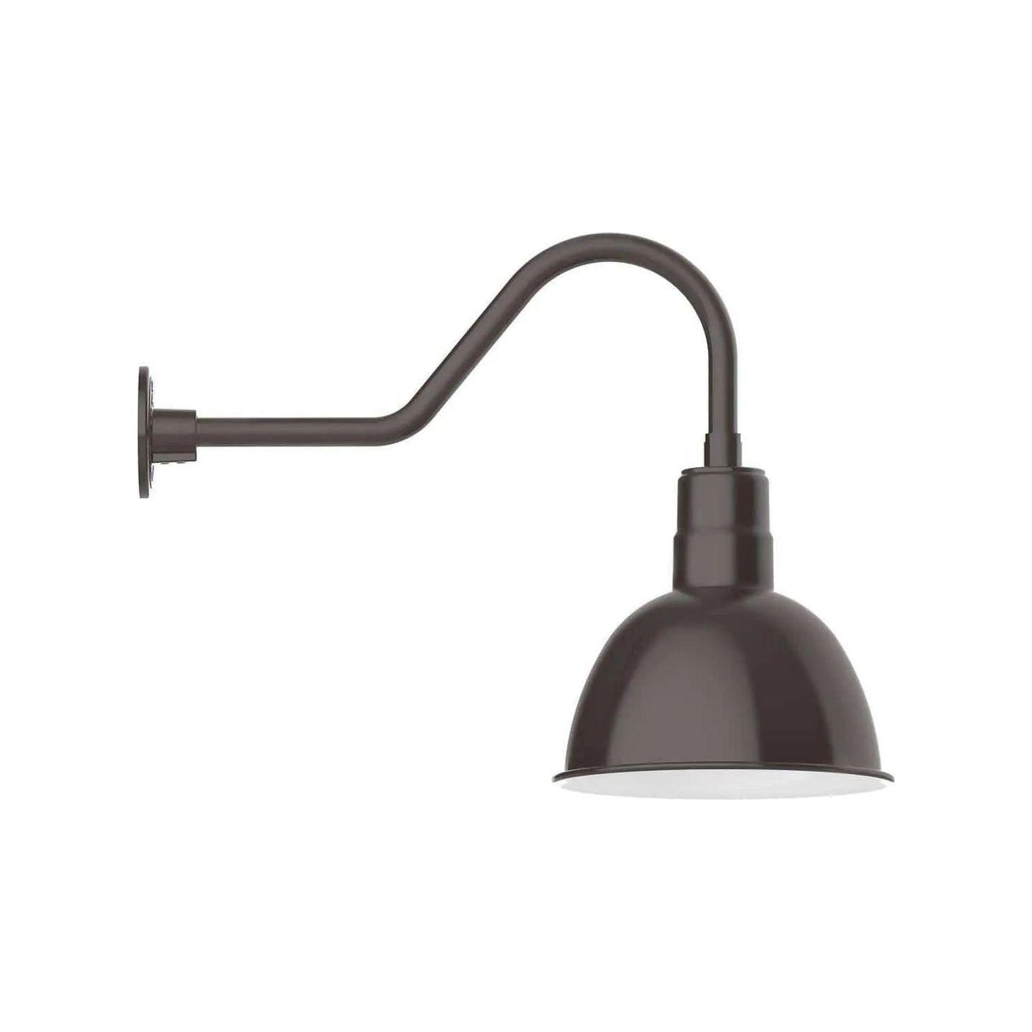 Montclair Light Works - Deep Bowl 12" Gooseneck Wall Light - GNB116-51 - Canada Light Shop
