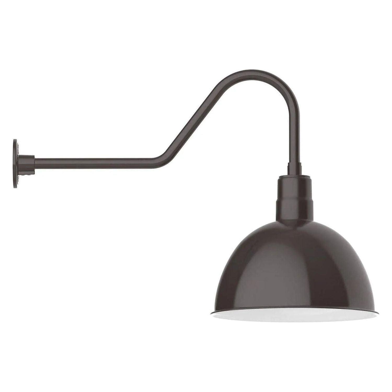 Montclair Light Works - Deep Bowl 16" Gooseneck Wall Light - GNC117-51 - Canada Light Shop