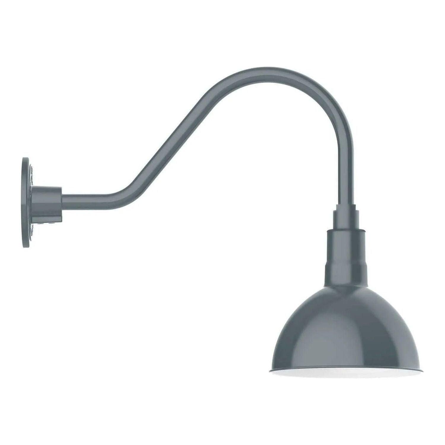 Montclair Light Works - Deep Bowl 8" Gooseneck Wall Light - GNA114-40 - Canada Light Shop