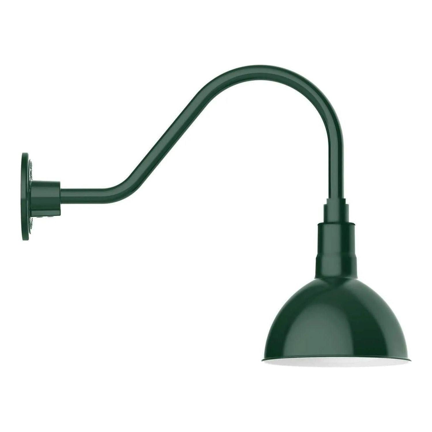 Montclair Light Works - Deep Bowl 8" Gooseneck Wall Light - GNA114-42 - Canada Light Shop