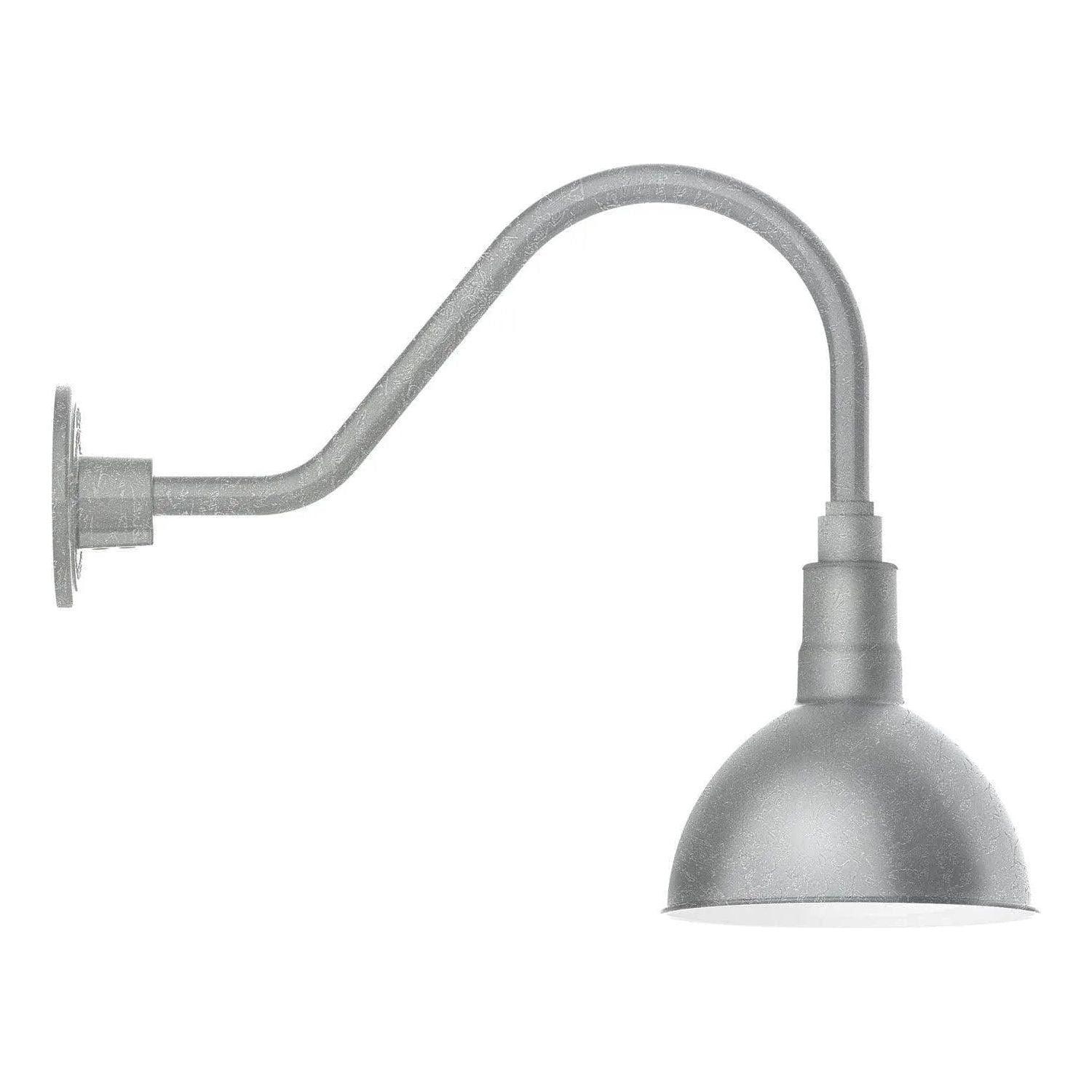 Montclair Light Works - Deep Bowl 8" Gooseneck Wall Light - GNA114-49 - Canada Light Shop