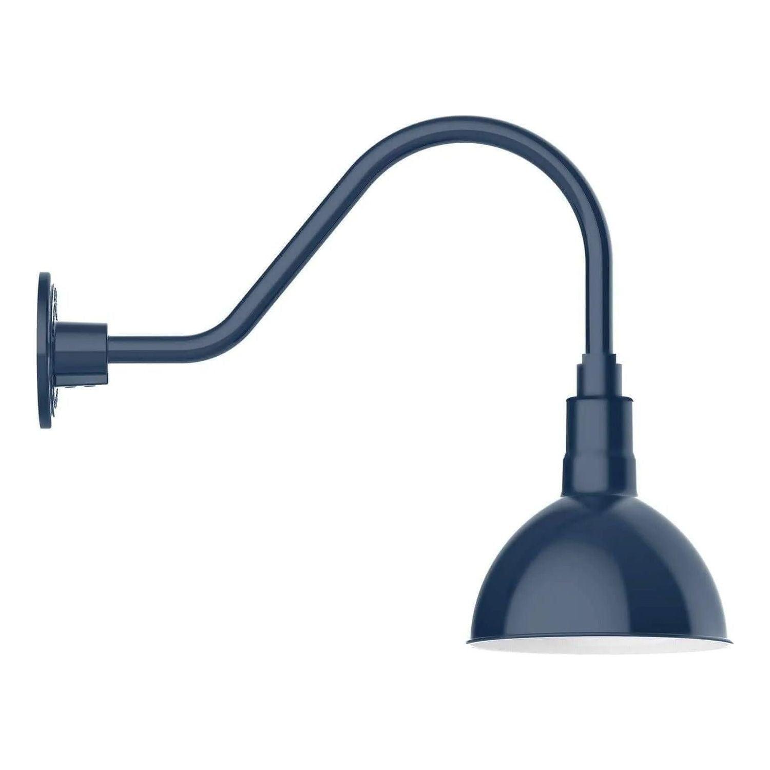Montclair Light Works - Deep Bowl 8" Gooseneck Wall Light - GNA114-50 - Canada Light Shop