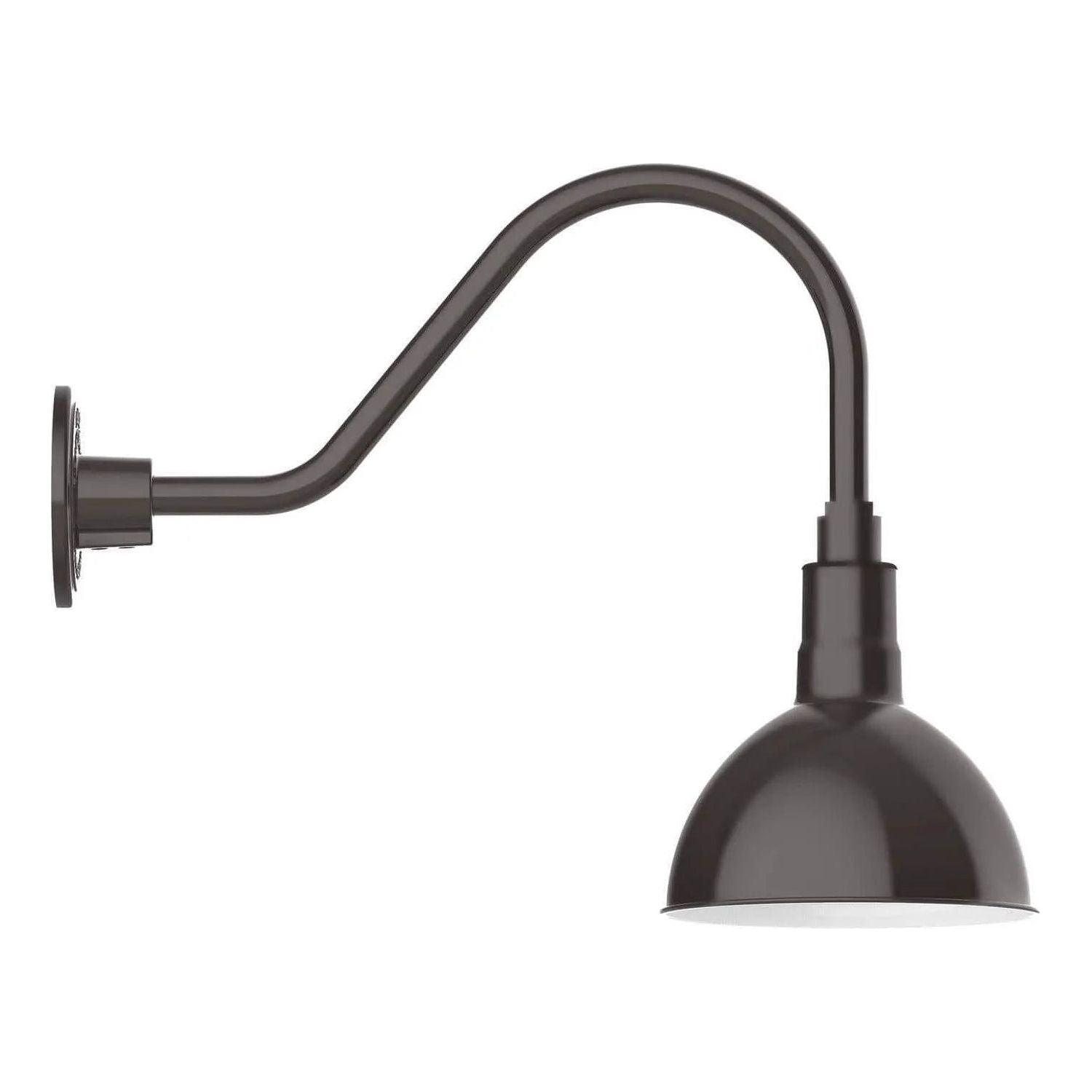 Montclair Light Works - Deep Bowl 8" Gooseneck Wall Light - GNA114-51 - Canada Light Shop