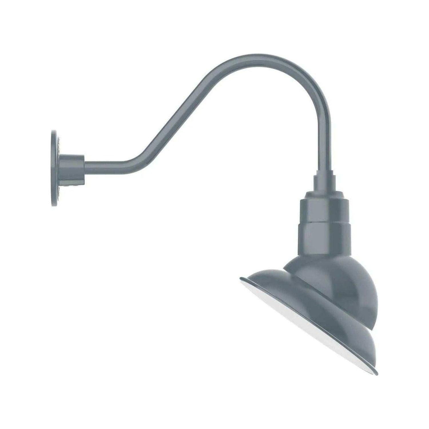 Montclair Light Works - Emblem 10" Gooseneck Wall Light - GNA120-40 - Canada Light Shop