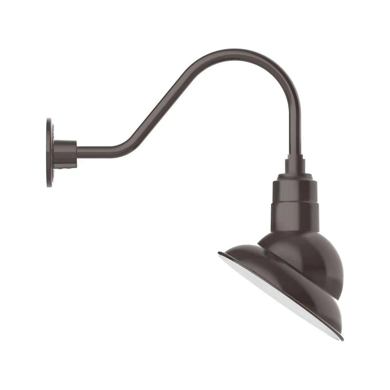 Montclair Light Works - Emblem 10" Gooseneck Wall Light - GNA120-51 - Canada Light Shop
