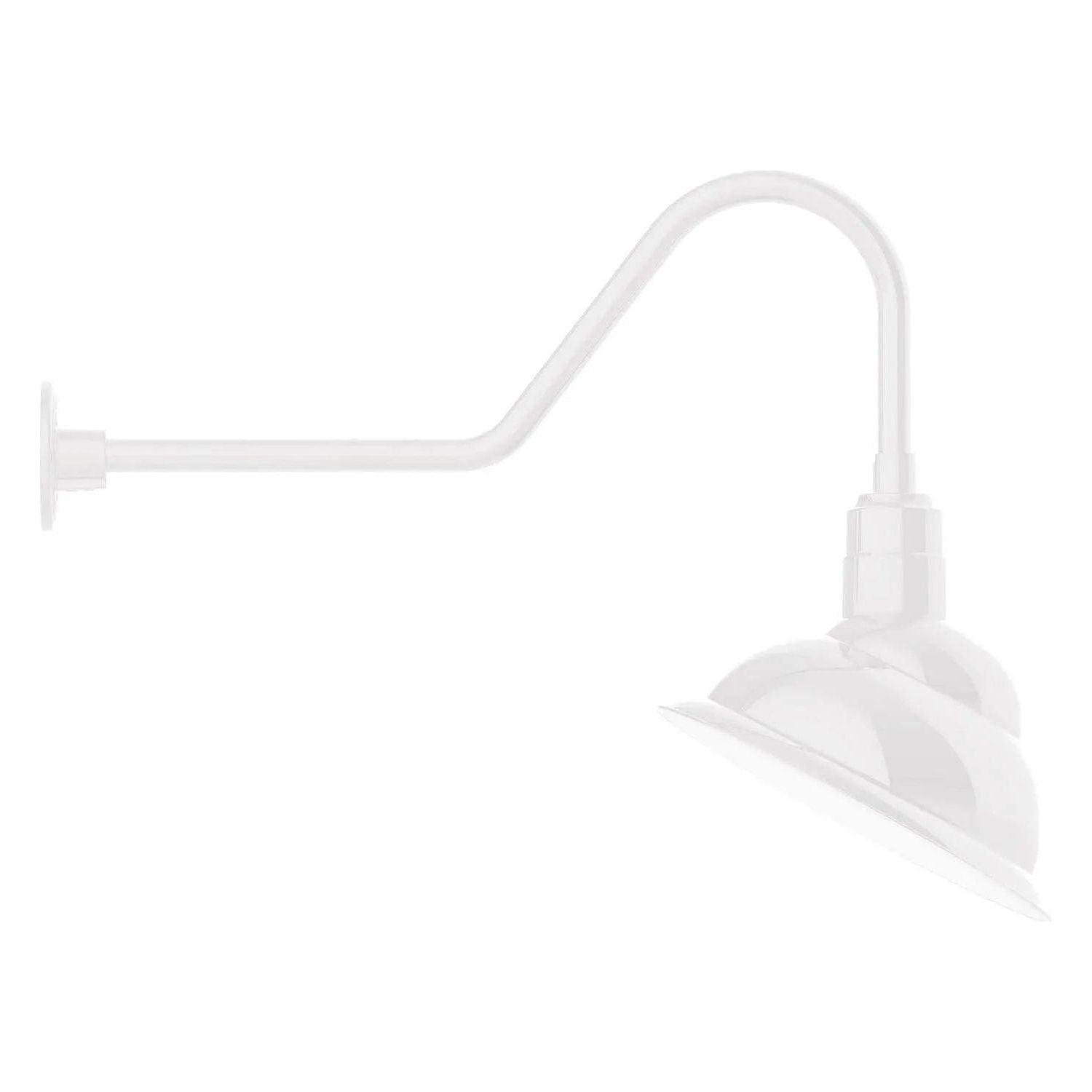 Montclair Light Works - Emblem 14" Gooseneck Wall Light - GNC122-44 - Canada Light Shop