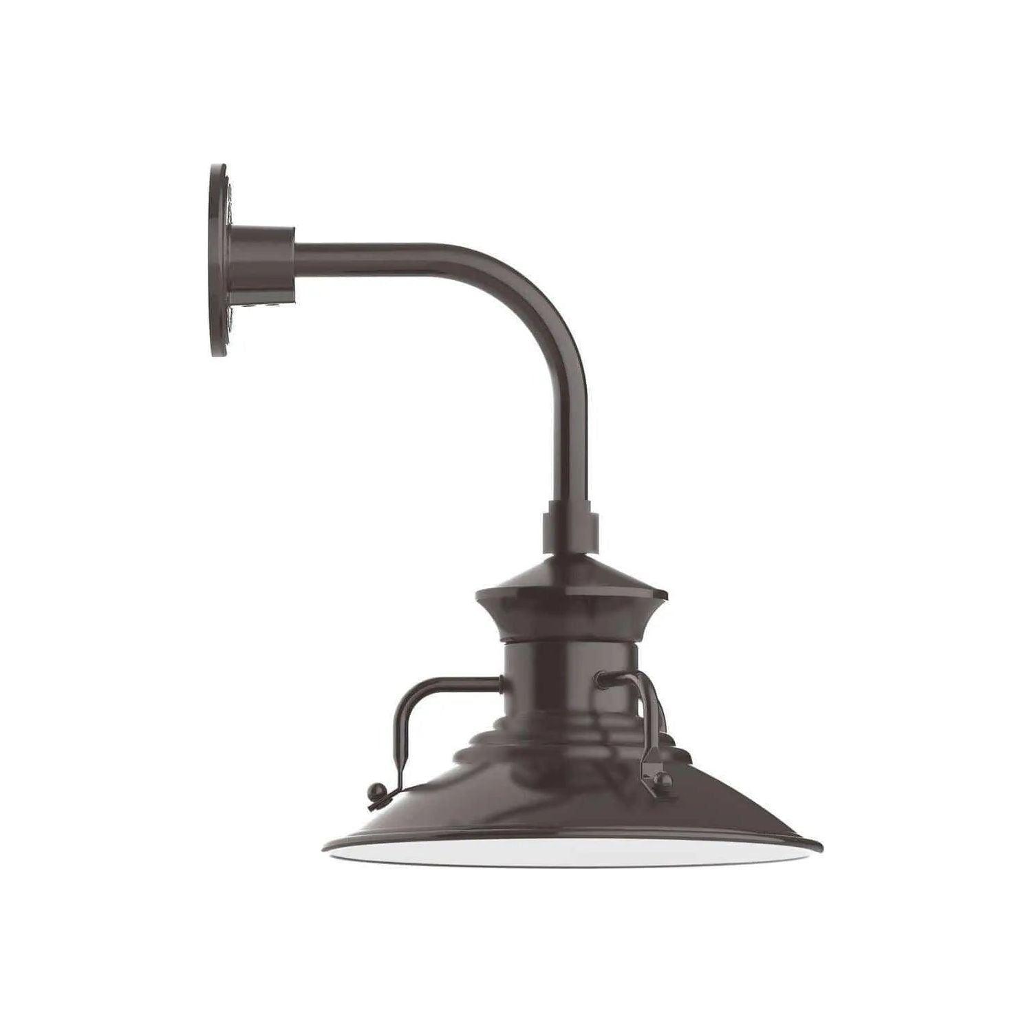 Montclair Light Works - Homestead 12" Curved Arm Wall Light - GNT142-51 - Canada Light Shop