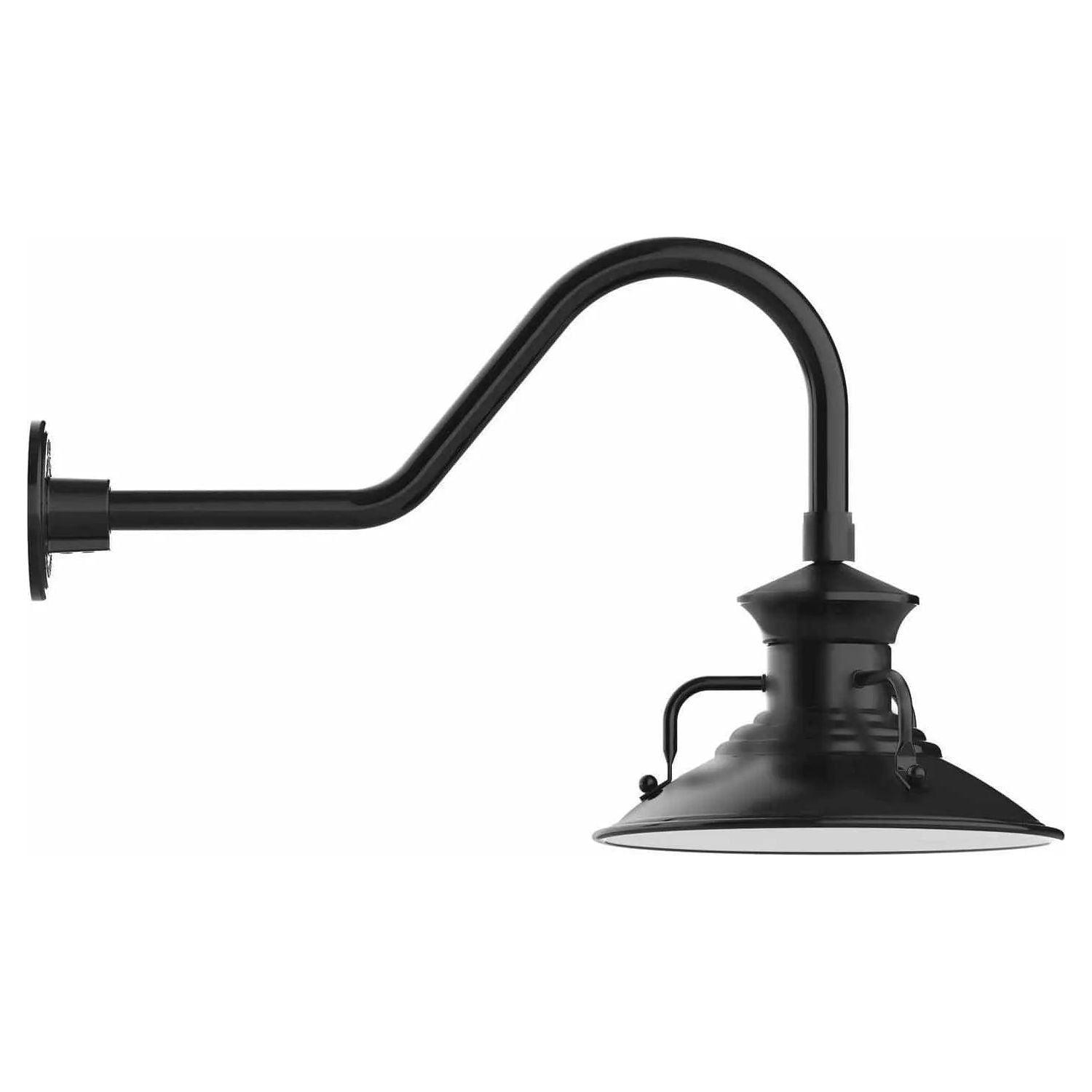Montclair Light Works - Homestead 12" Gooseneck Wall Light - GNB142-41 - Canada Light Shop