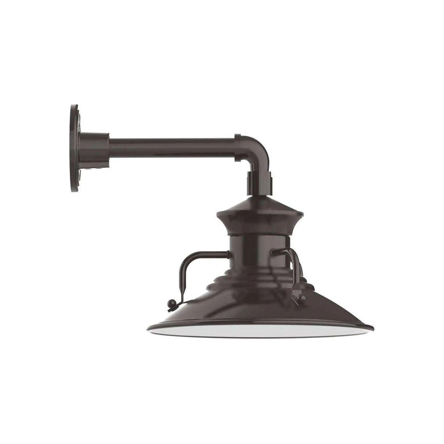 Montclair Light Works - Homestead 12" Straight Arm Wall Light - GNN142-51 - Canada Light Shop