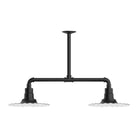 Montclair Light Works - Radial 12" 2-Light Stem Hung Pendant Light - MSD158-41 - Canada Light Shop