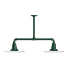 Montclair Light Works - Radial 12" 2-Light Stem Hung Pendant Light - MSD158-42 - Canada Light Shop