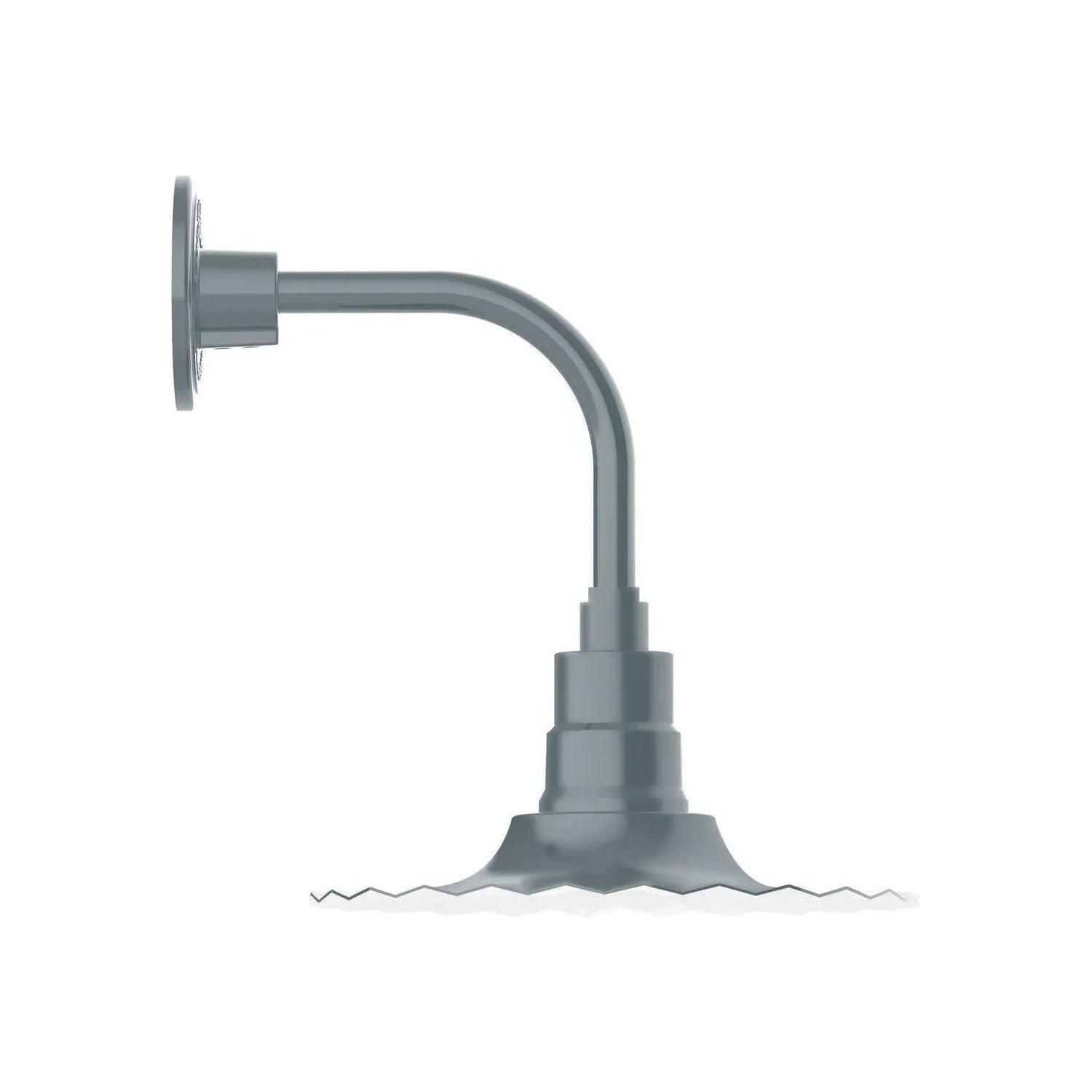 Montclair Light Works - Radial 12" Curved Arm Wall Light - GNT158-40 - Canada Light Shop