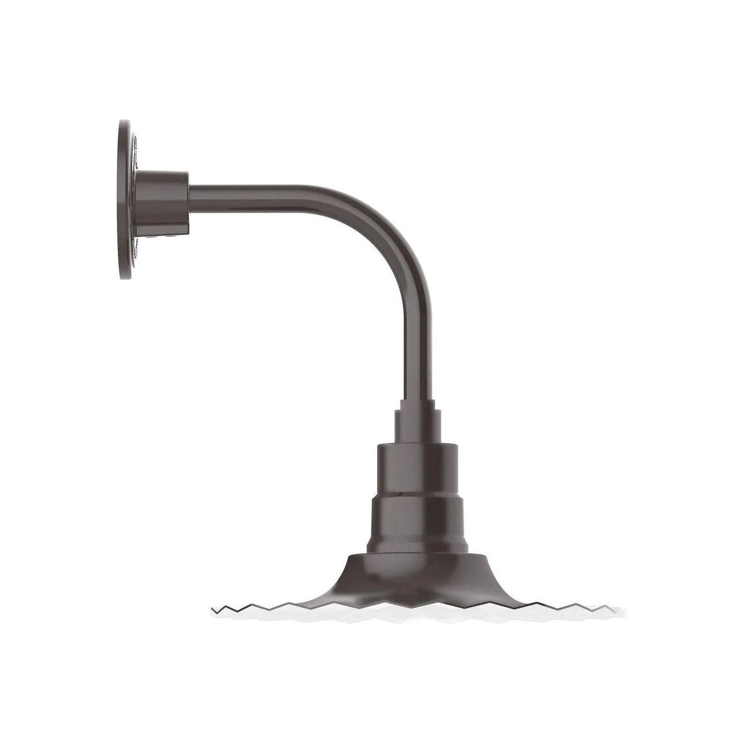 Montclair Light Works - Radial 12" Curved Arm Wall Light - GNT158-51 - Canada Light Shop