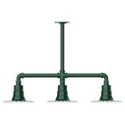 Montclair Light Works - Radial 8" 3-Light Stem Hung Pendant Light - MSK157-42 - Canada Light Shop
