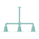 Montclair Light Works - Radial 8" 3-Light Stem Hung Pendant Light - MSK157-48 - Canada Light Shop