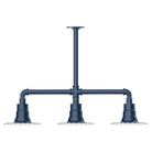 Montclair Light Works - Radial 8" 3-Light Stem Hung Pendant Light - MSK157-50 - Canada Light Shop