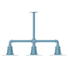 Montclair Light Works - Radial 8" 3-Light Stem Hung Pendant Light - MSK157-54 - Canada Light Shop