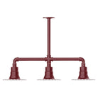 Montclair Light Works - Radial 8" 3-Light Stem Hung Pendant Light - MSK157-55 - Canada Light Shop