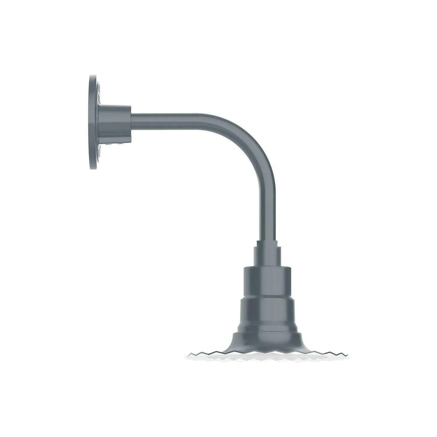 Montclair Light Works - Radial 8" Curved Arm Wall Light - GNT157-40 - Canada Light Shop