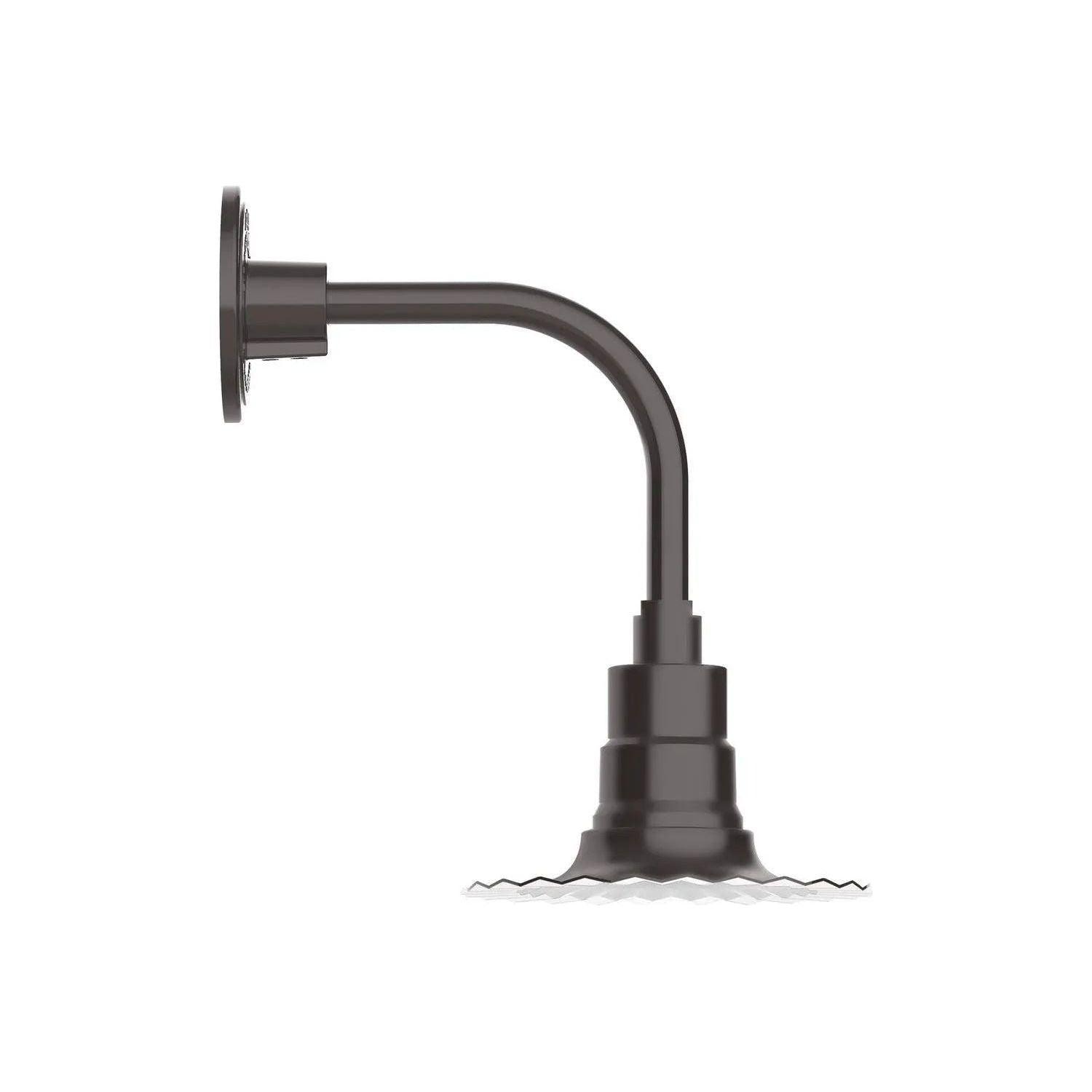 Montclair Light Works - Radial 8" Curved Arm Wall Light - GNT157-51 - Canada Light Shop