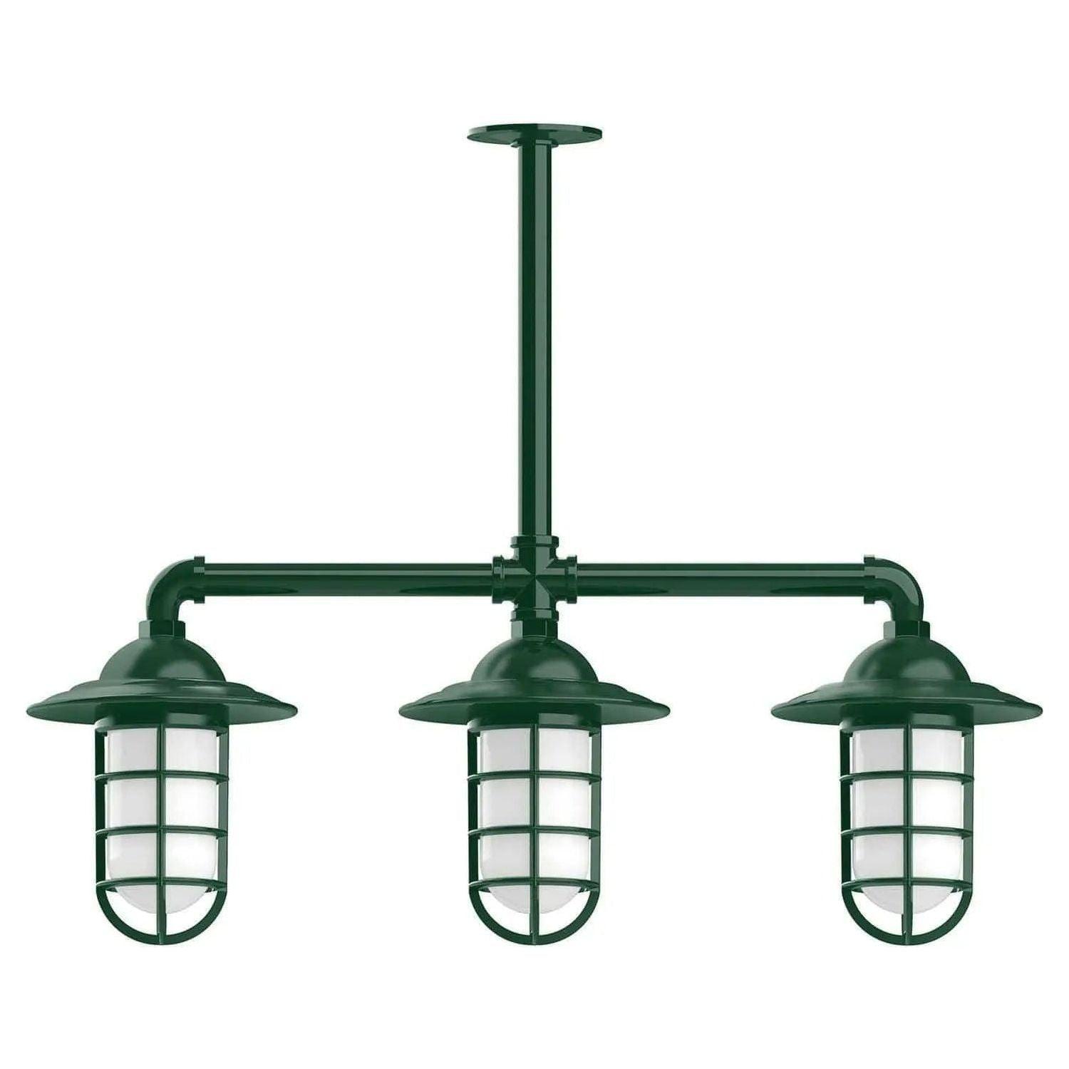 Montclair Light Works - Vaportite 3-Light Stem Hung Pendant Light - MSK052-42 - Canada Light Shop