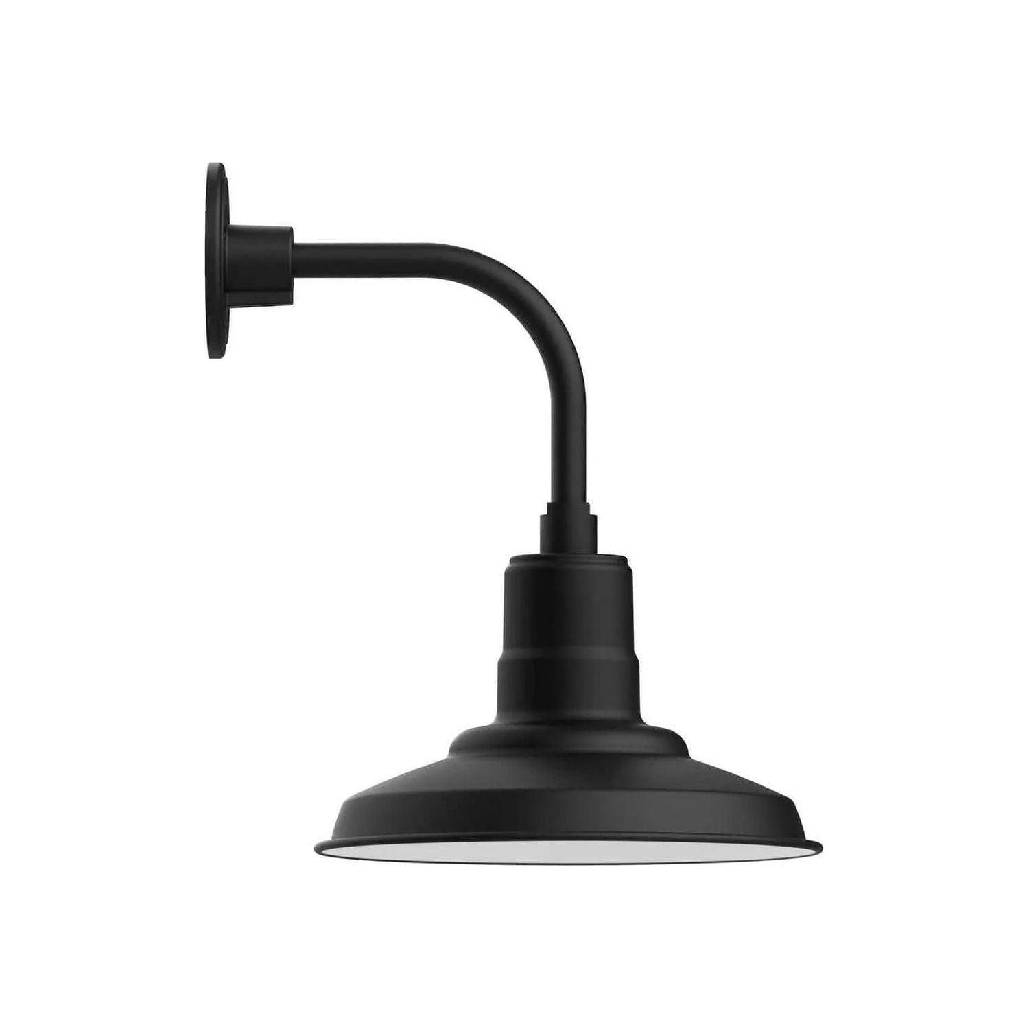 Montclair Light Works - Warehouse 12" Curved Arm Wall Light - GNT182-41 - Canada Light Shop