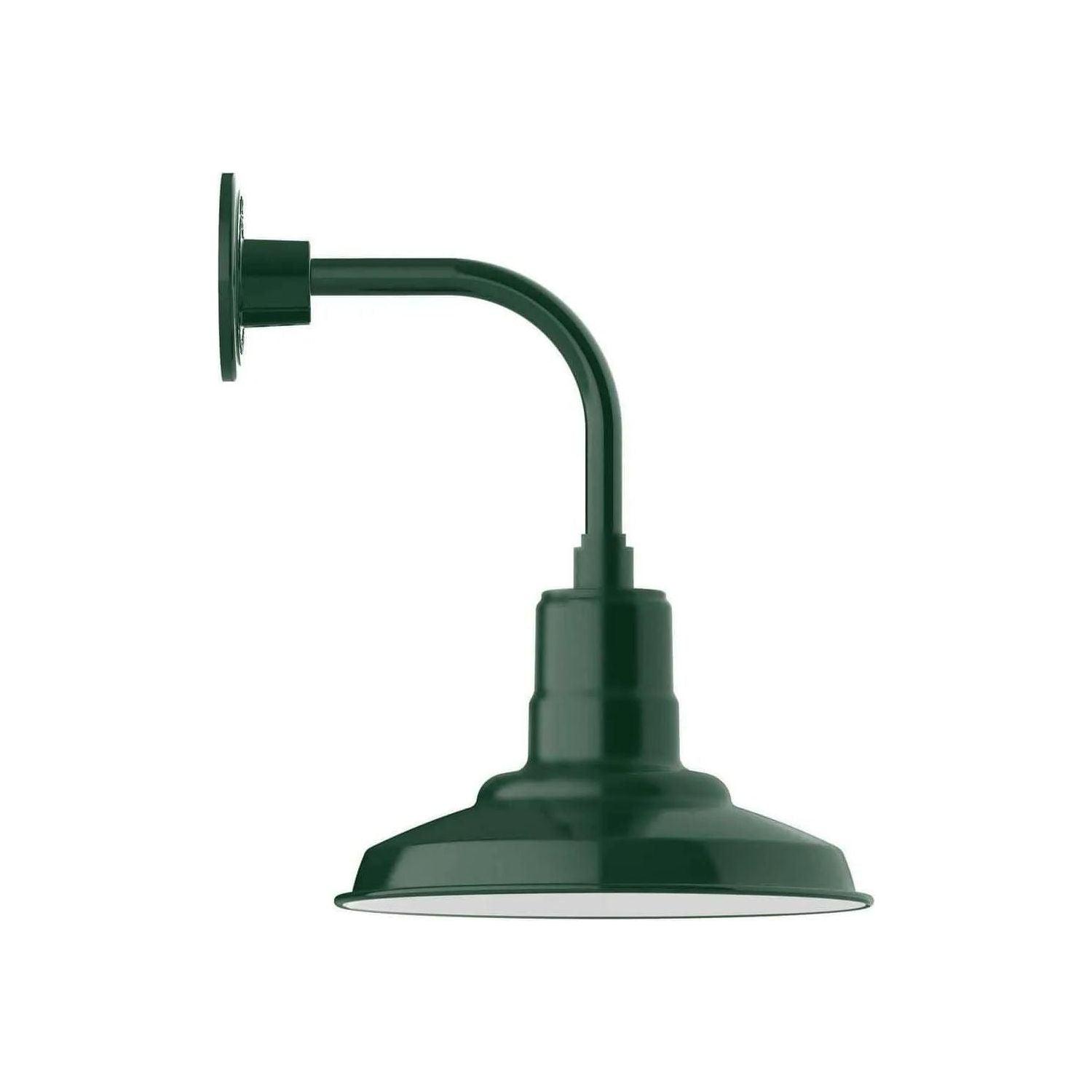 Montclair Light Works - Warehouse 12" Curved Arm Wall Light - GNT182-42 - Canada Light Shop