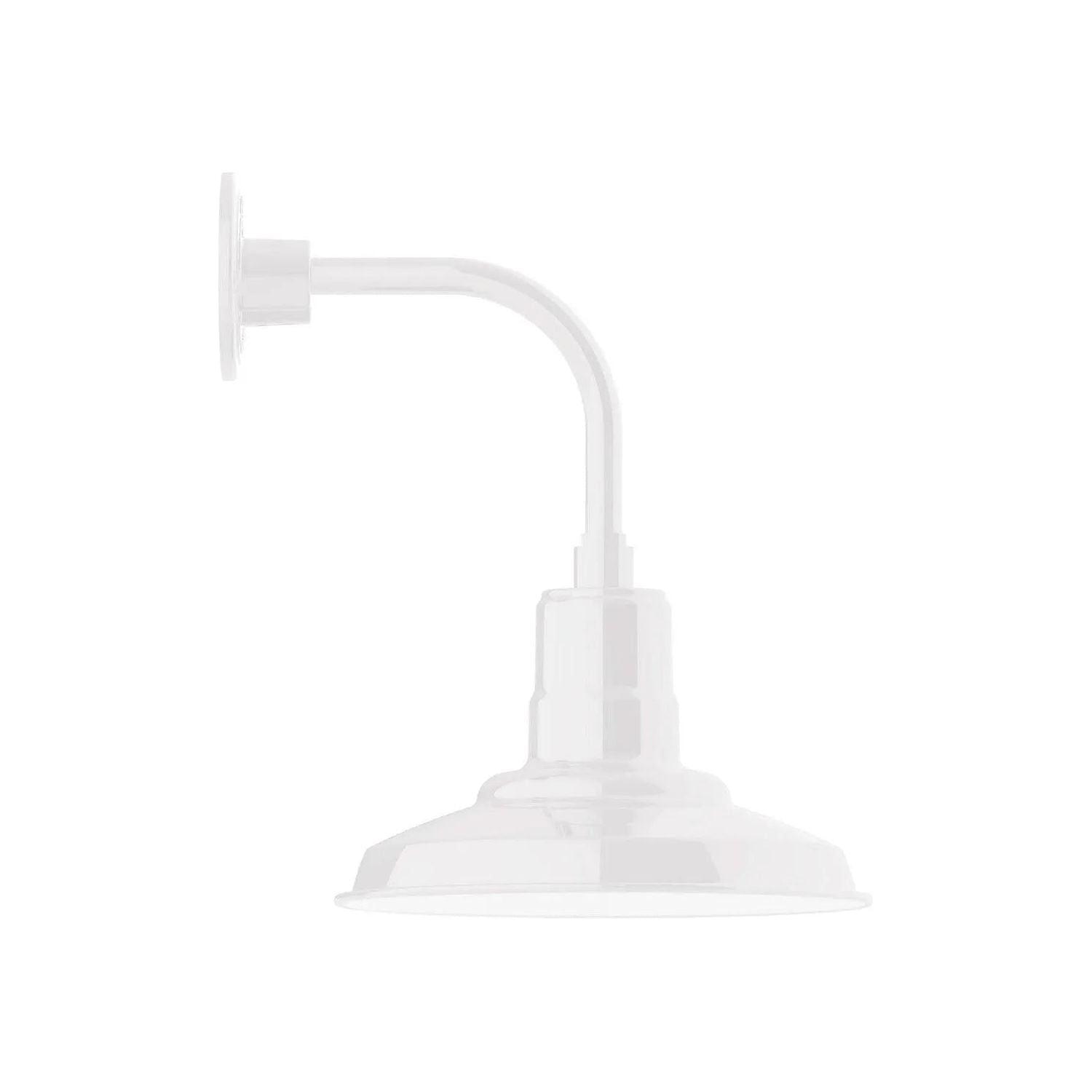 Montclair Light Works - Warehouse 12" Curved Arm Wall Light - GNT182-44 - Canada Light Shop