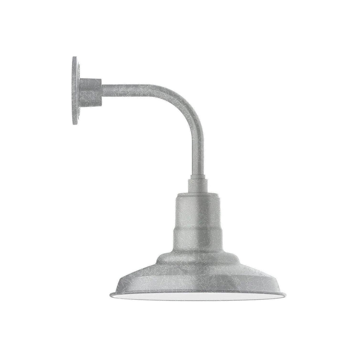Montclair Light Works - Warehouse 12" Curved Arm Wall Light - GNT182-49 - Canada Light Shop