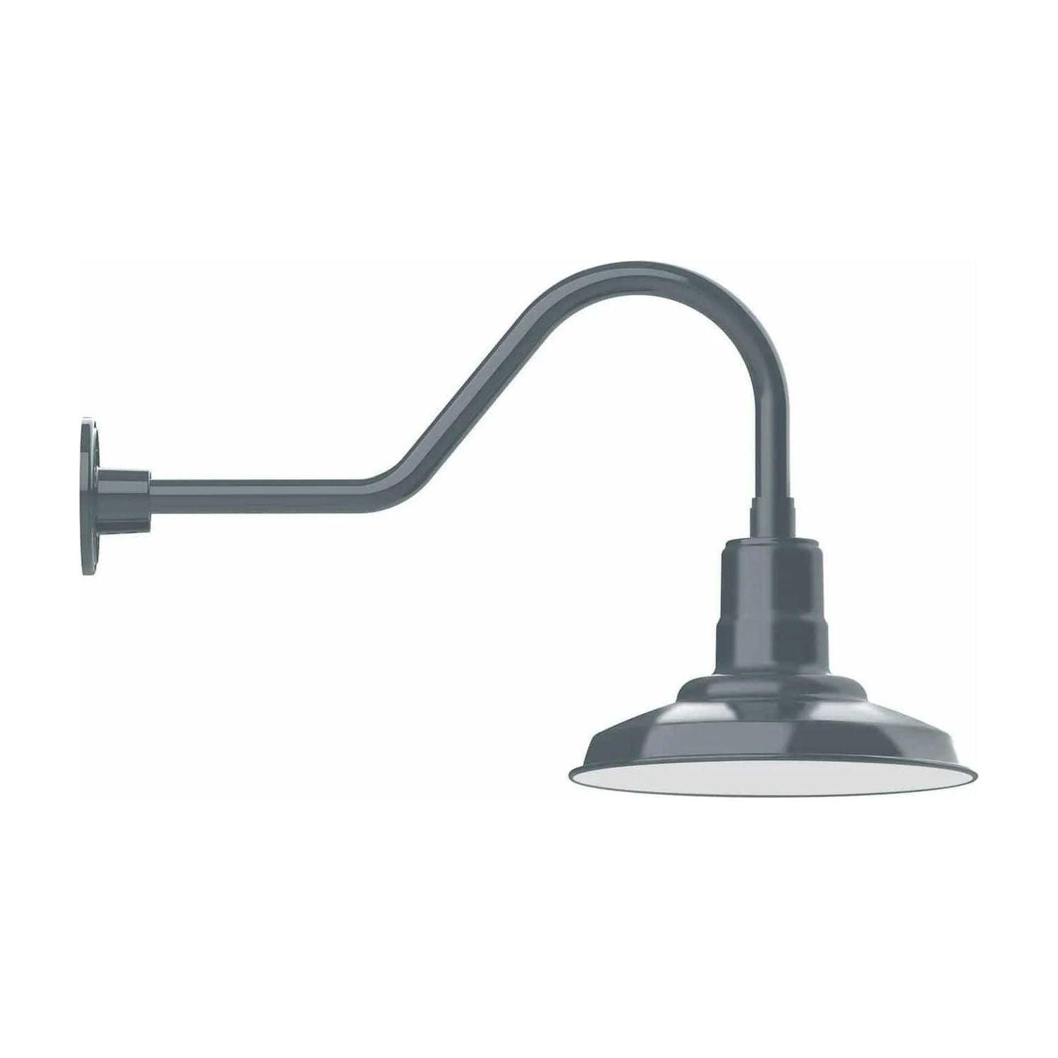 Montclair Light Works - Warehouse 12" Gooseneck Wall Light - GNB182-40 - Canada Light Shop