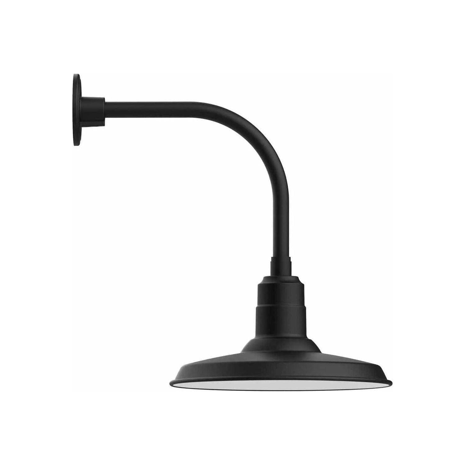 Montclair Light Works - Warehouse 14" Curved Arm Wall Light - GNU183-41 - Canada Light Shop