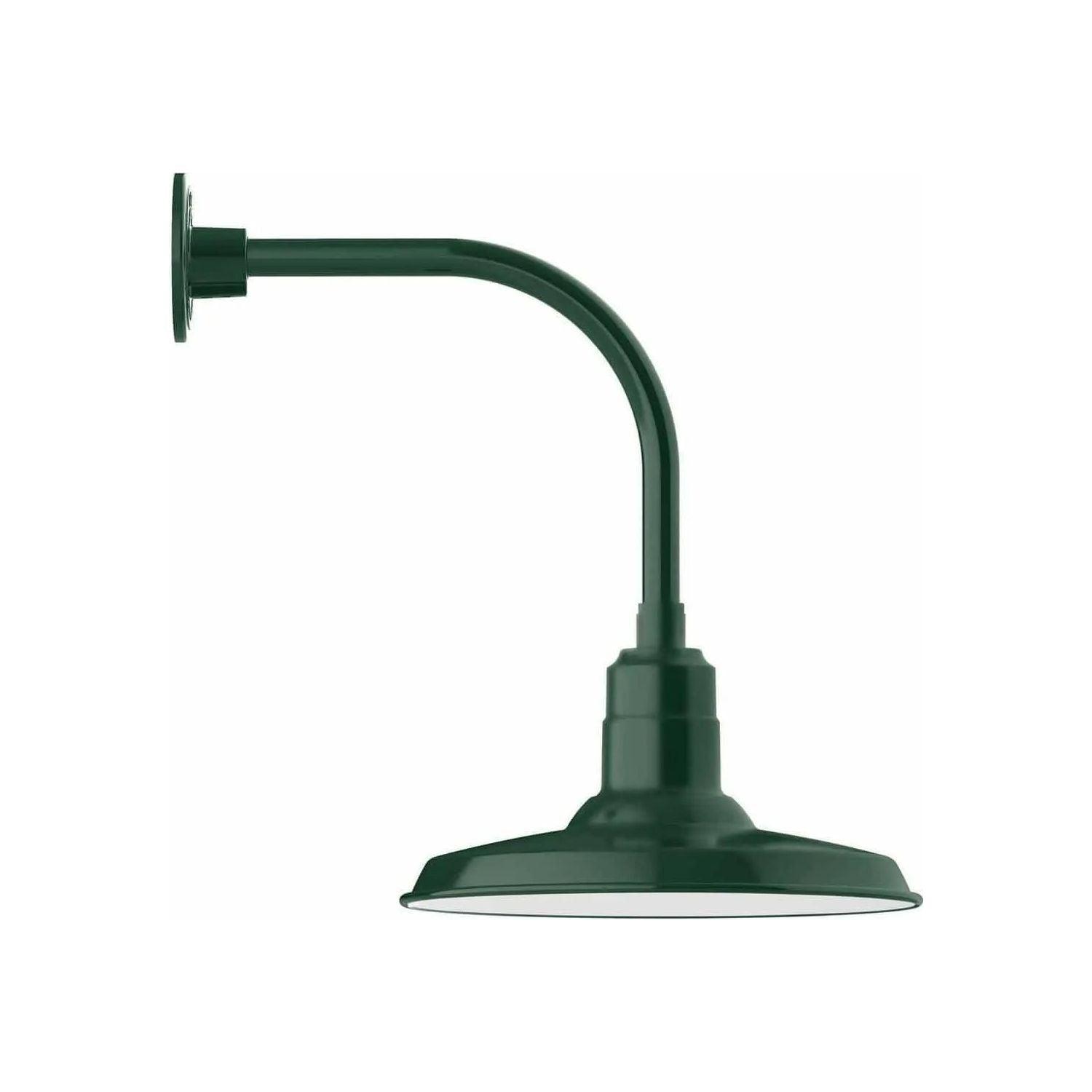 Montclair Light Works - Warehouse 14" Curved Arm Wall Light - GNU183-42 - Canada Light Shop