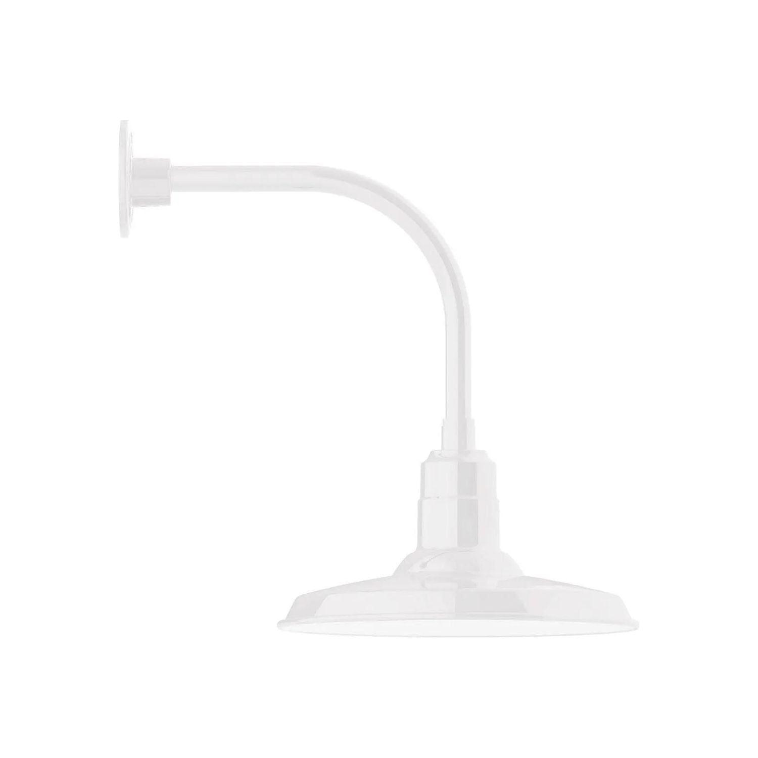 Montclair Light Works - Warehouse 14" Curved Arm Wall Light - GNU183-44 - Canada Light Shop