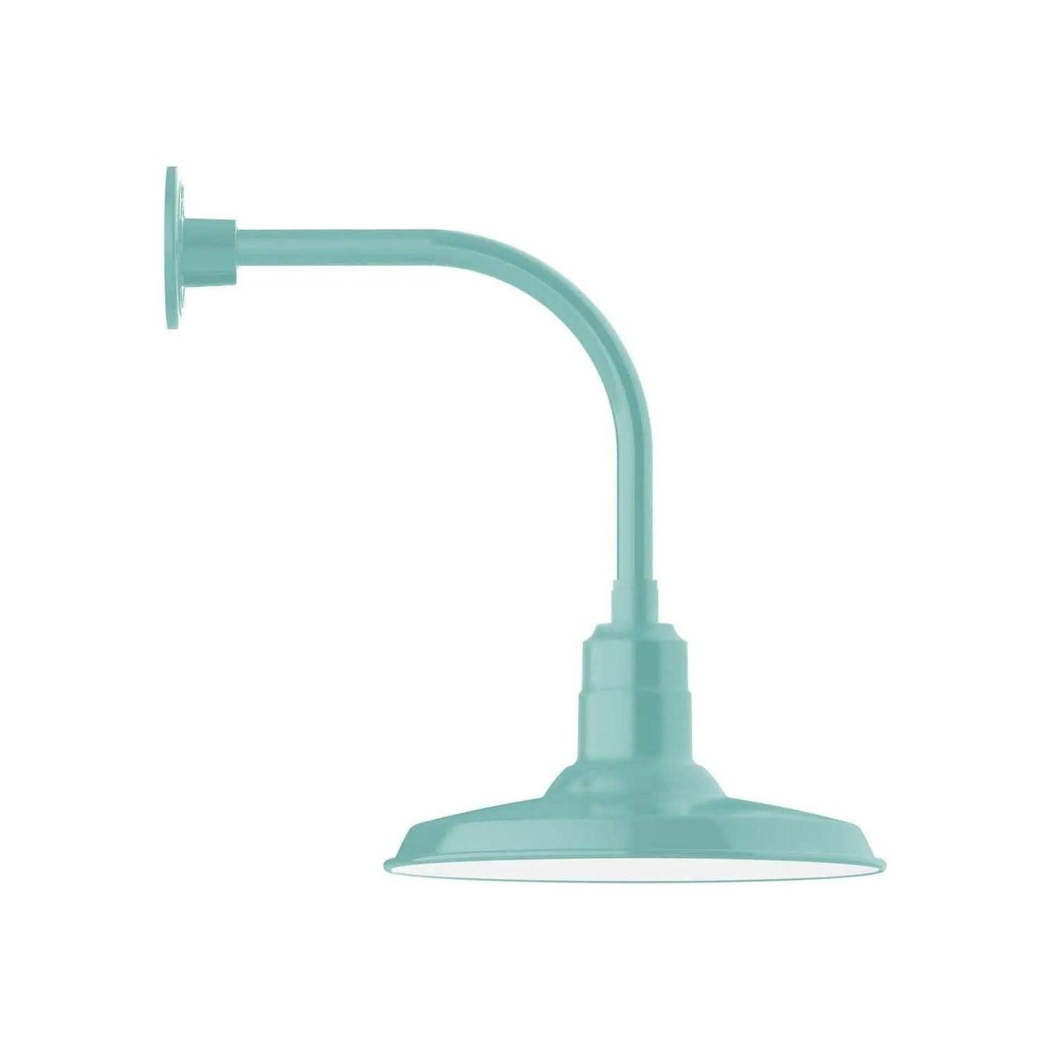 Montclair Light Works - Warehouse 14" Curved Arm Wall Light - GNU183-48 - Canada Light Shop