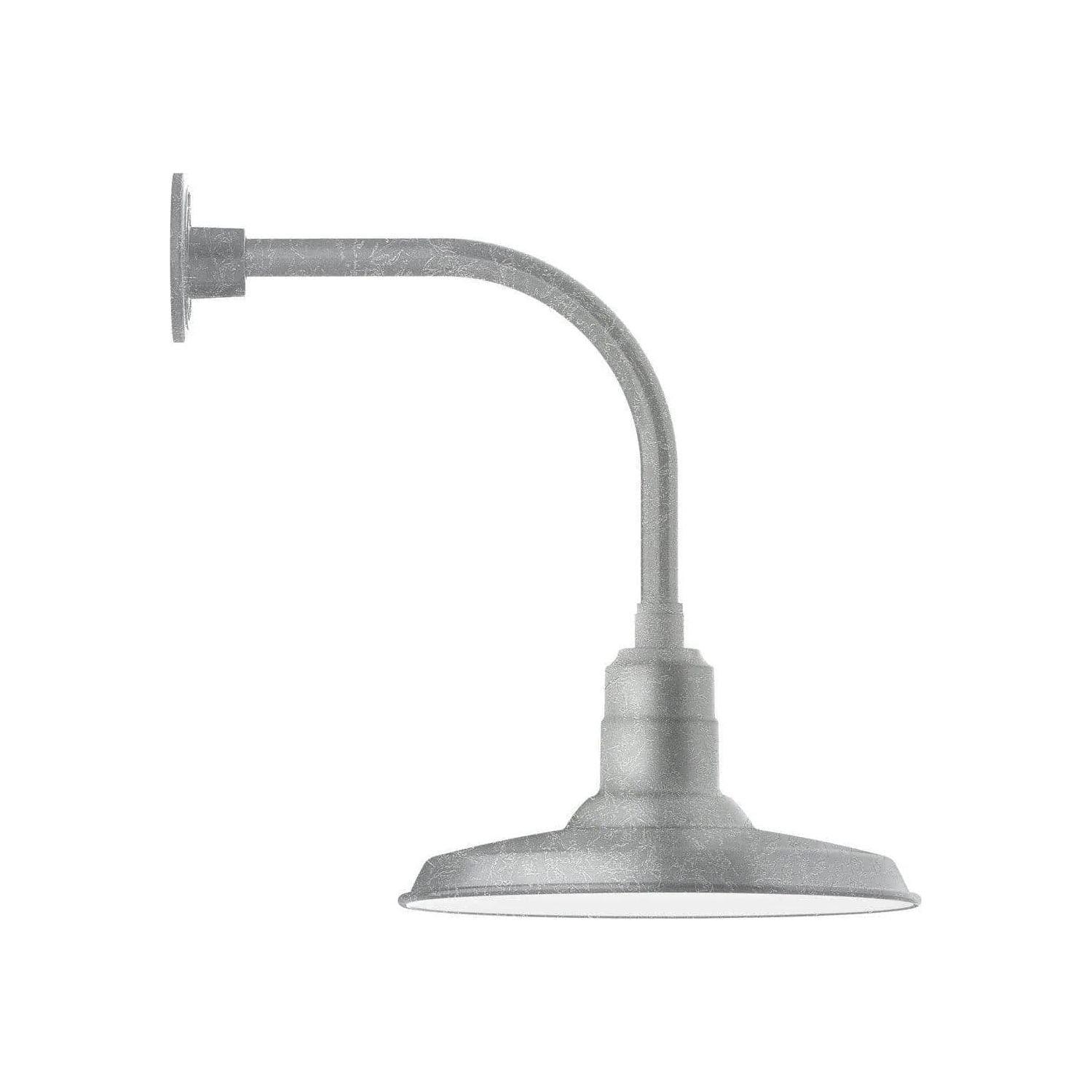 Montclair Light Works - Warehouse 14" Curved Arm Wall Light - GNU183-49 - Canada Light Shop