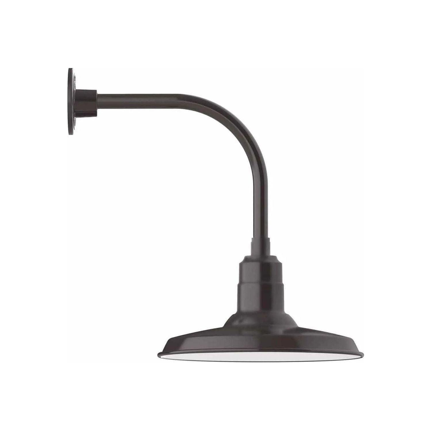 Montclair Light Works - Warehouse 14" Curved Arm Wall Light - GNU183-51 - Canada Light Shop
