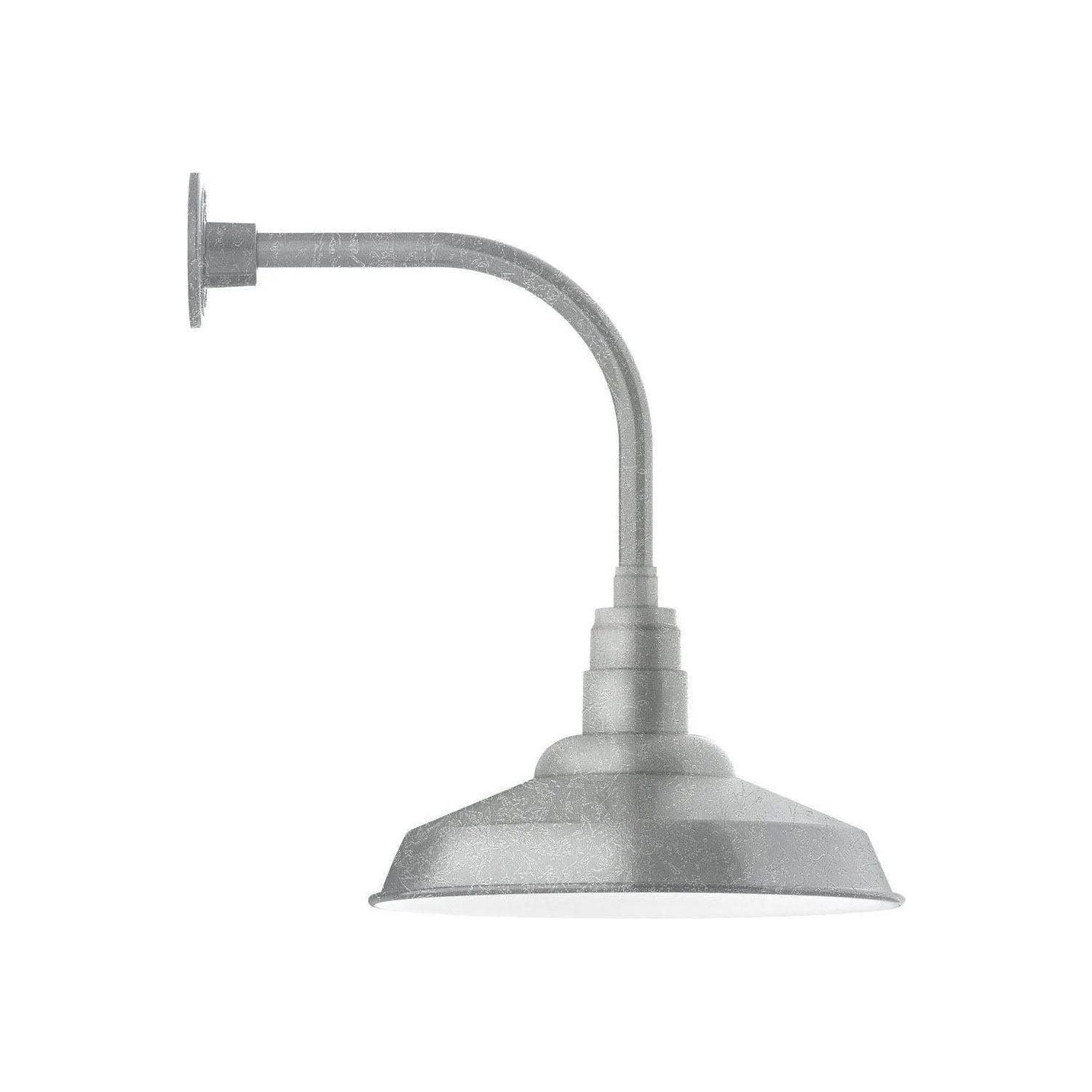 Montclair Light Works - Warehouse 16" Curved Arm Wall Light - GNU184-49 - Canada Light Shop