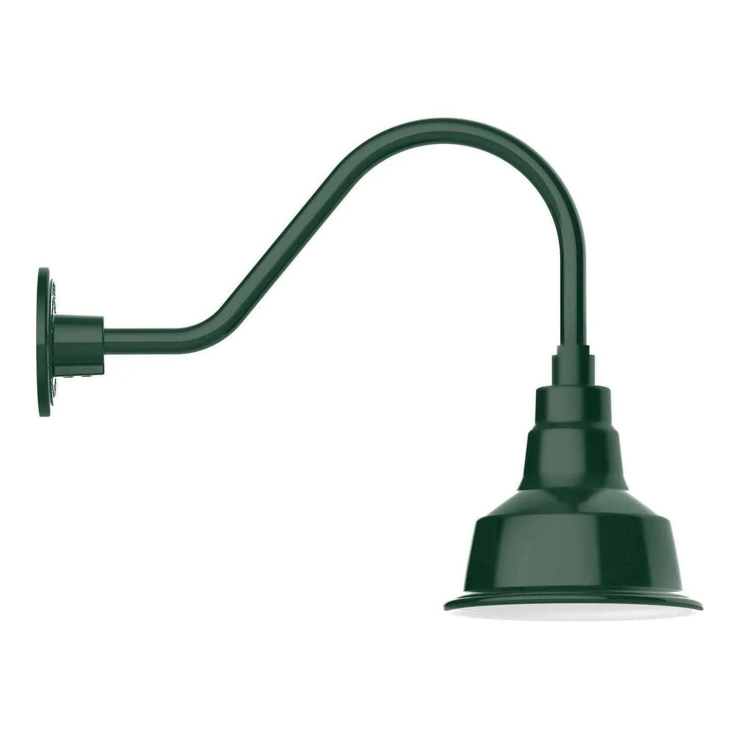 Montclair Light Works - Warehouse 8" Gooseneck Wall Light - GNA180-42 - Canada Light Shop