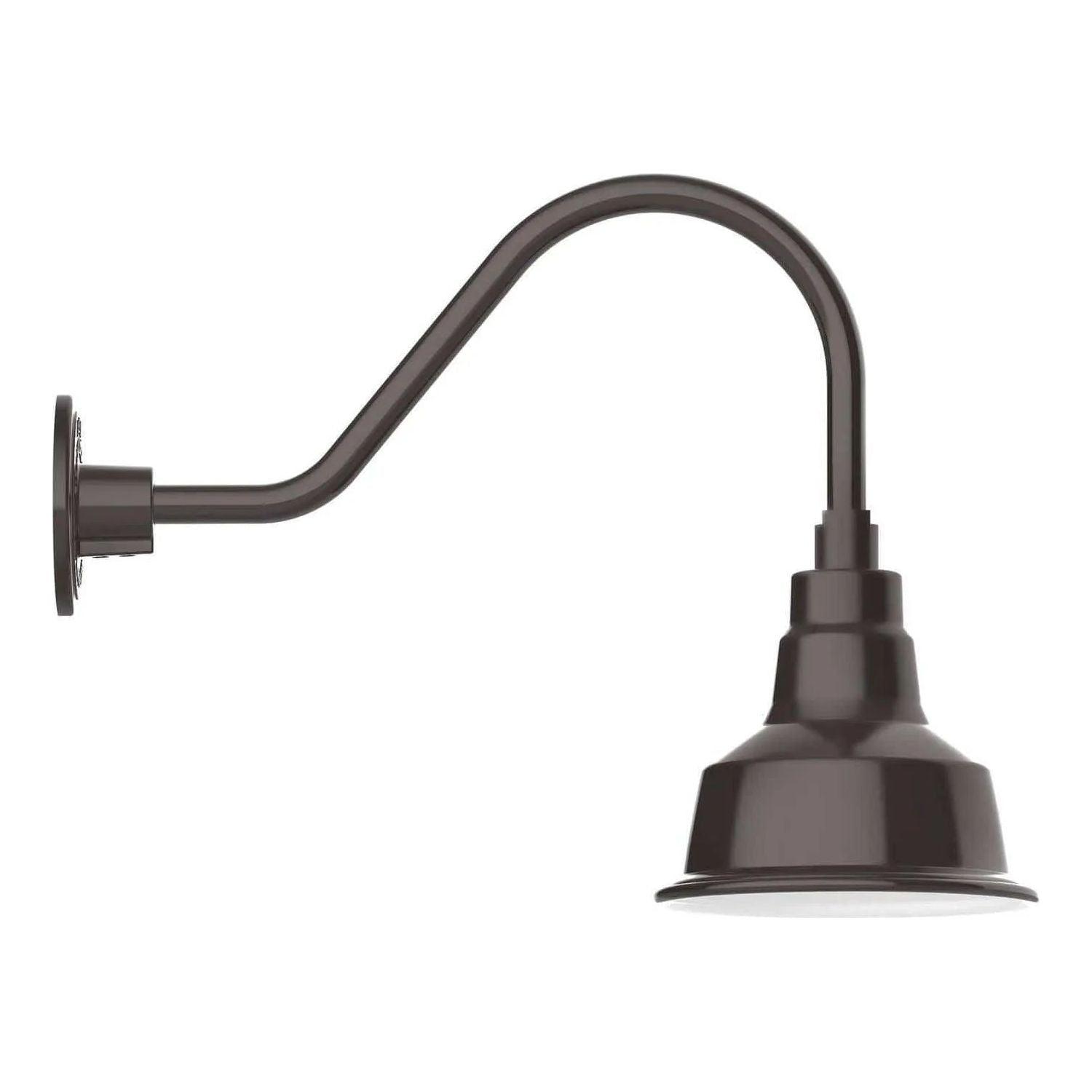 Montclair Light Works - Warehouse 8" Gooseneck Wall Light - GNA180-51 - Canada Light Shop