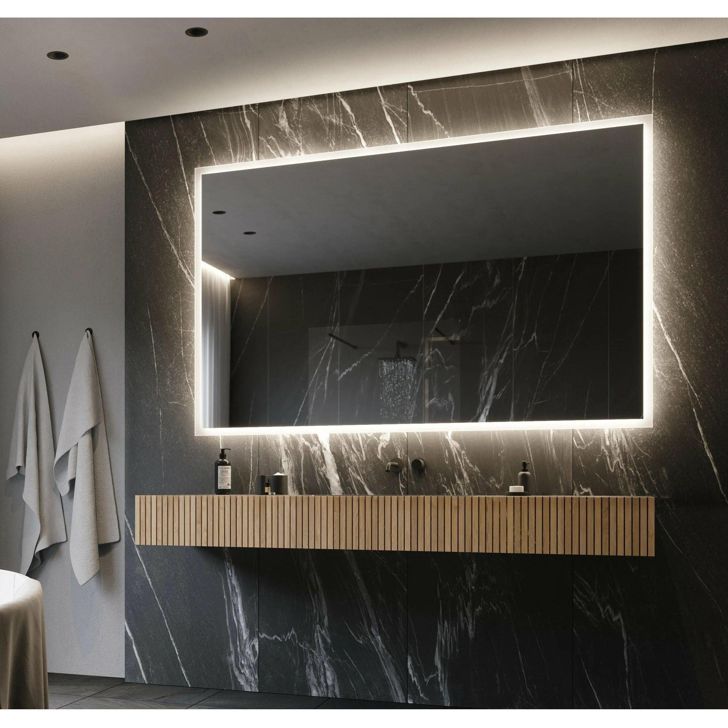 Paris Mirror - Rectangle Backlit LED Mirror - RECTX70453000 - Canada Light Shop