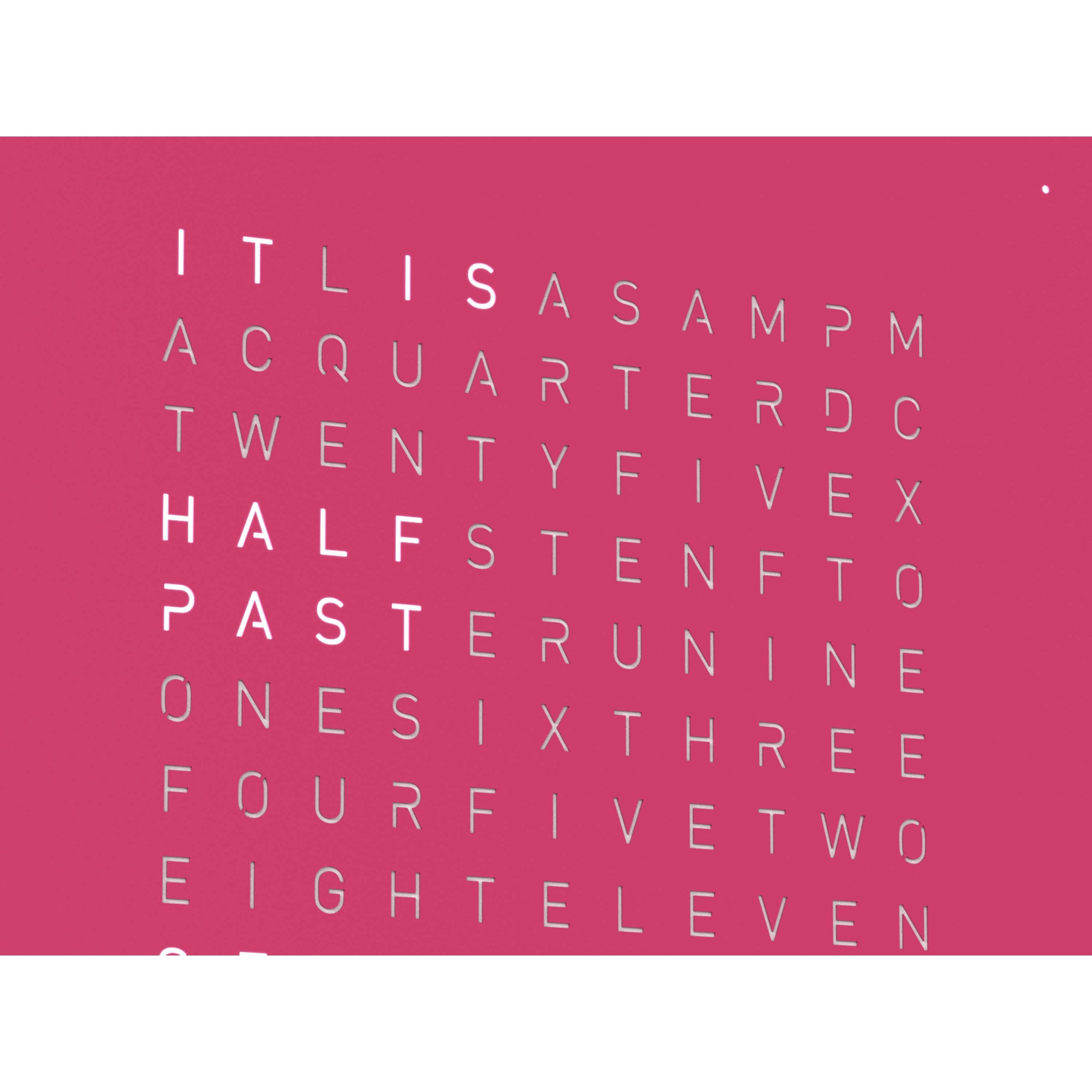 QLOCKTWO QT4PPPC QLOCKTWO EARTH 45 Pretty Pink