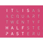 QLOCKTWO QT4PPPC QLOCKTWO EARTH 45 Pretty Pink