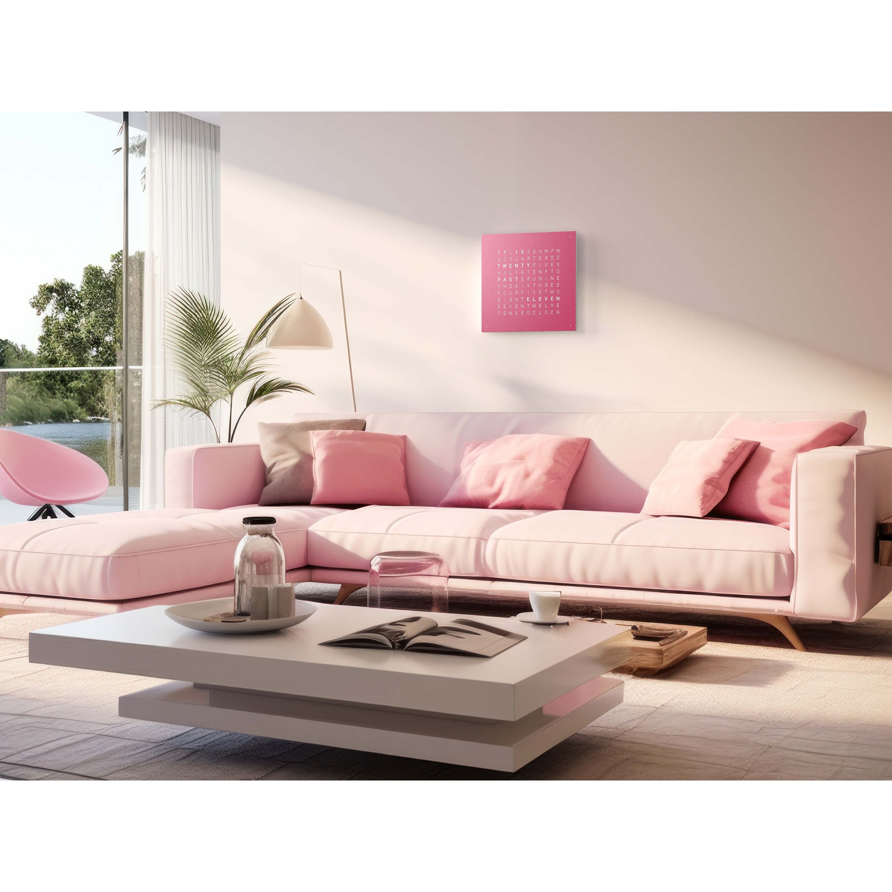 QLOCKTWO QT4PPPC QLOCKTWO EARTH 45 Pretty Pink