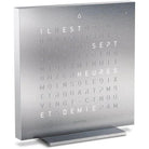 Qlocktwo - QLOCKTWO TOUCH Metal Alarm Clock - QT-TOUCH-METAL-FR-FM - Canada Light Shop