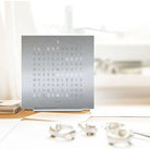 Qlocktwo - QLOCKTWO TOUCH Metal Alarm Clock - QT-TOUCH-METAL-FR-GL - Canada Light Shop