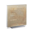 Qlocktwo - QLOCKTWO TOUCH Silver & Gold Creator's Edition Wall Clock - QT-TOUCH-CE-EN-SG - Canada Light Shop