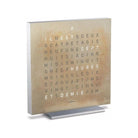 Qlocktwo - QLOCKTWO TOUCH Silver & Gold Creator's Edition Wall Clock - QT-TOUCH-CE-FR-SG - Canada Light Shop
