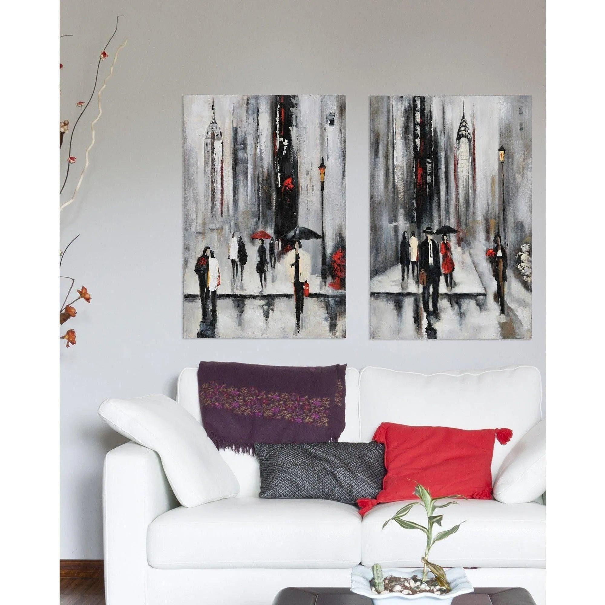 Renwil - Bustling City II Canvas - OL591 - Canada Light Shop