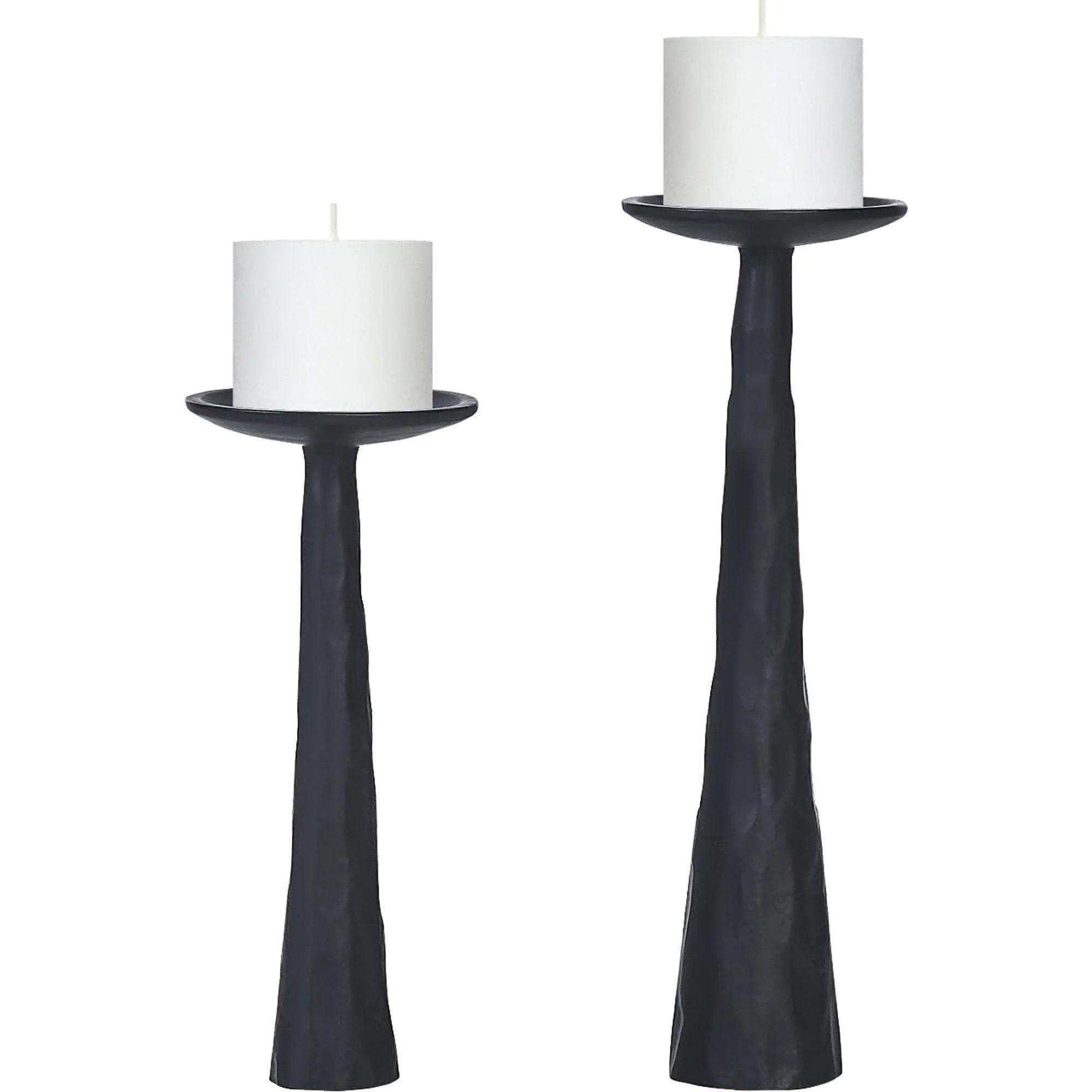Renwil - Tilde Set Of 2 Tapered Pillar Candle Holders - CAN181 - Canada Light Shop